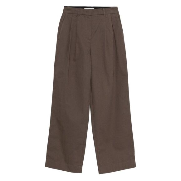 Dunst Brown Trousers - Straight Trousers Women - Picture 1 of 5